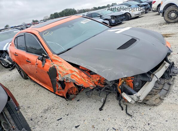 JTHBP1BL3GA000854 2016 LEXUS GS-F Orange Przód prawy