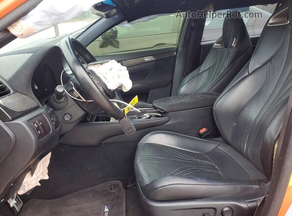 JTHBP1BL3GA000854 2016 LEXUS GS-F Orange Widok wnętrza z przodu