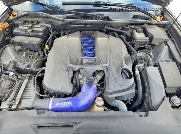 JTHBP1BL4GA000653 2016 LEXUS GS-F Black Widok wnętrza z tyłu