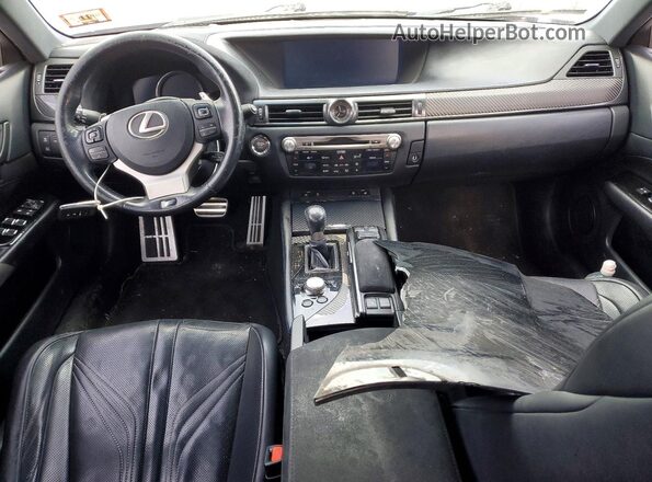 JTHBP1BL4GA000653 2016 LEXUS GS-F Black Widok deski rozdzielczej