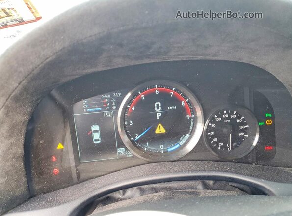 JTHBP1BL4GA000653 2016 LEXUS GS-F Black Widok zestawu wskaźników