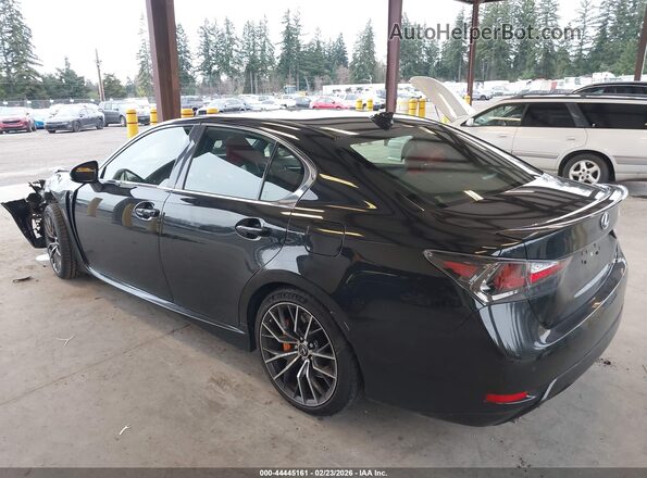 JTHBP1BL7GA000856 2016 LEXUS GS-F Black Հետևի ձախ
