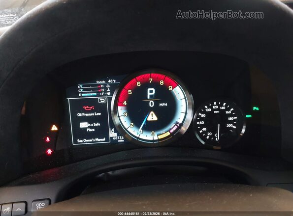 JTHBP1BL7GA000856 2016 LEXUS GS-F Black Հետևի նստատեղերի տեսք