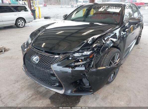JTHBP1BL7GA000856 2016 LEXUS GS-F Black Դիմացի տեսք