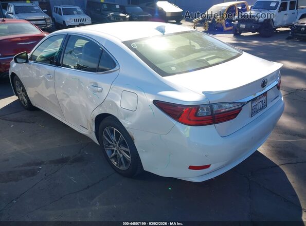 JTHBW1GG3G2106424 2016 LEXUS ES 300H Белый Задняя левая четверть