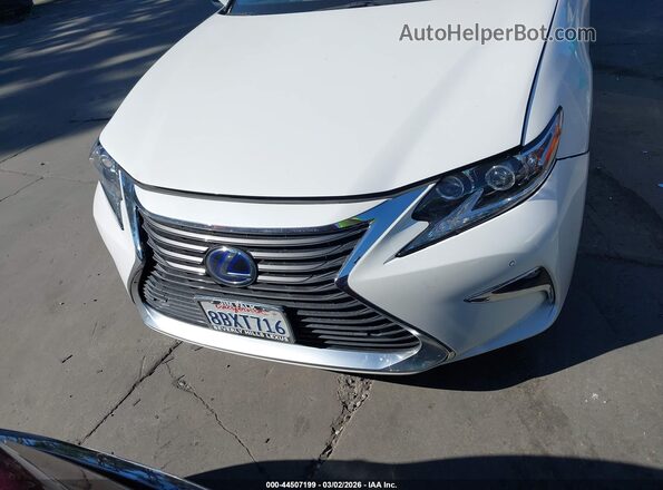 JTHBW1GG3G2106424 2016 LEXUS ES 300H Белый Вид задней части салона