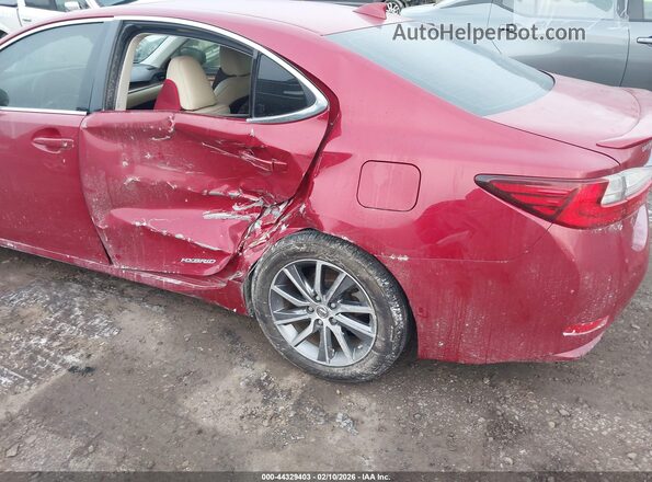 JTHBW1GG4J2190342 2018 LEXUS ES 300H Red Vista frontal