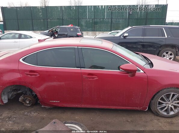 JTHBW1GG4J2190342 2018 LEXUS ES 300H Red Vista interior trasera