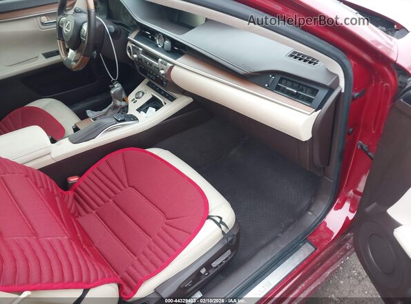 JTHBW1GG4J2190342 2018 LEXUS ES 300H Red Vista interior delantera