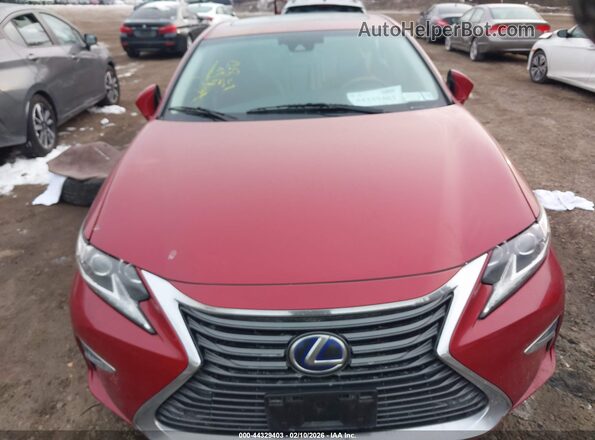 JTHBW1GG4J2190342 2018 LEXUS ES 300H Red Vista del cuadro de instrumentos