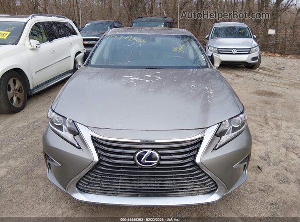 JTHBW1GG5G2103704 2016 LEXUS ES 300H Silver Вид щитка приладів