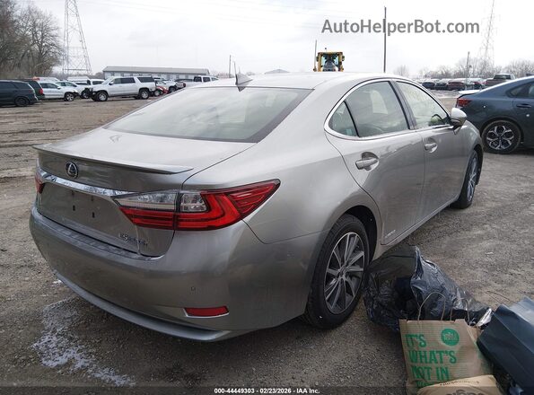 JTHBW1GG5G2103704 2016 LEXUS ES 300H Silver Задня права чверть