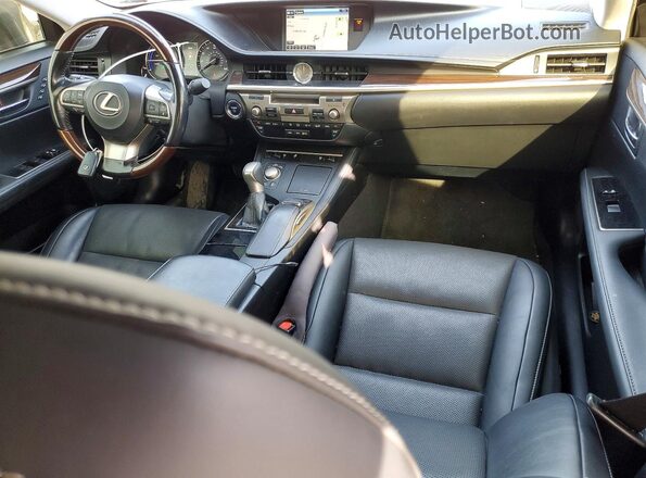 JTHBW1GG6G2118048 2016 LEXUS ES Charcoal წინა პანელის ხედი