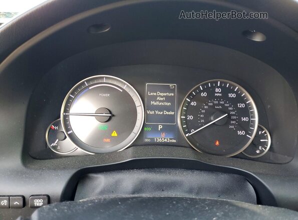 JTHBW1GG6G2118048 2016 LEXUS ES Charcoal ხელსაწყოთა პანელის ხედი