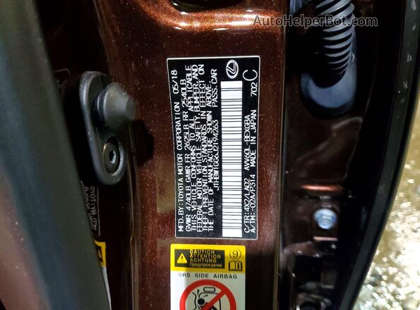 JTHBW1GG6J2194263 2018 LEXUS ES Brown 