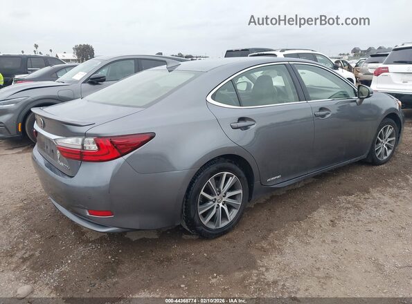 JTHBW1GG7G2120455 2016 LEXUS ES 300H Gray Задня права чверть