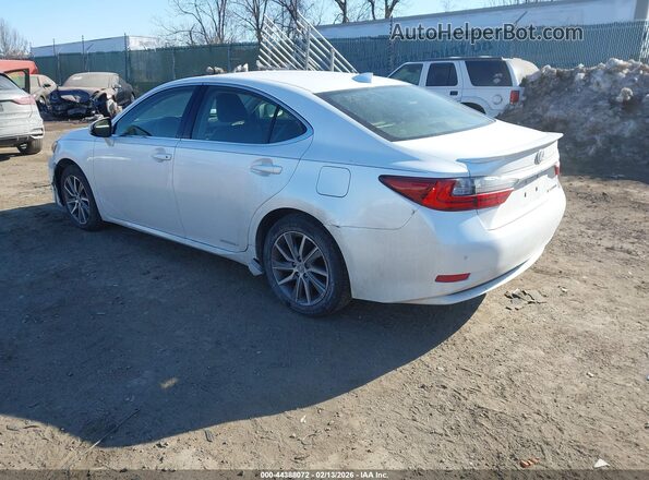 JTHBW1GGXG2104797 2016 LEXUS ES 300H White უკანა მარცხენა