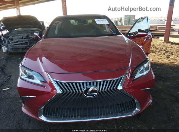 JTHBZ1B19K2003382 2019 LEXUS ES 350 Red Vista del cuadro de instrumentos