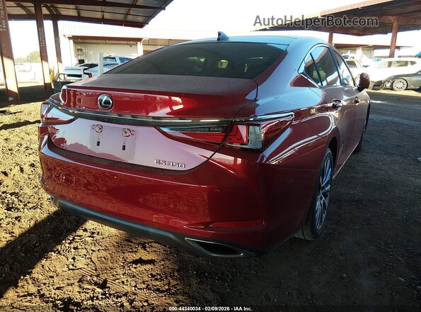 JTHBZ1B19K2003382 2019 LEXUS ES 350 Red Trasero derecho