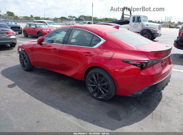 JTHBZ1B22R5078328 2024 LEXUS IS 350 Red უკანა მარცხენა