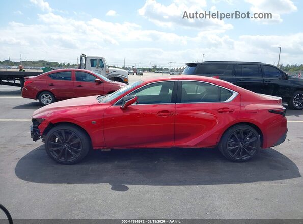 JTHBZ1B22R5078328 2024 LEXUS IS 350 Red უკანა სალონის ხედი
