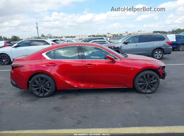 JTHBZ1B22R5078328 2024 LEXUS IS 350 Red ხელსაწყოთა პანელის ხედი