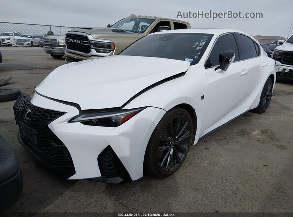 JTHBZ1B27S5083157 2025 LEXUS IS 350 White Առջևի ձախ երեք քառորդ տեսարան
