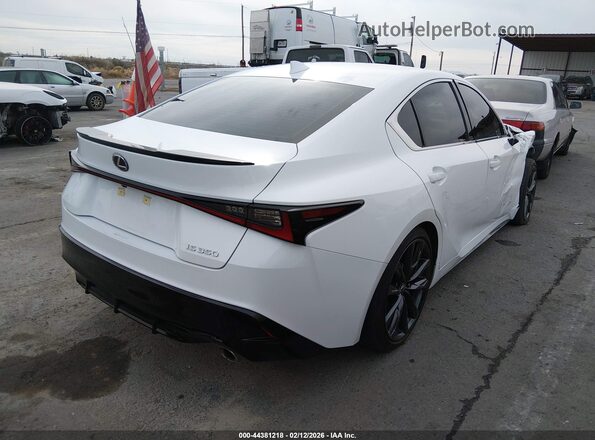 JTHBZ1B27S5083157 2025 LEXUS IS 350 White Հետևի աջ