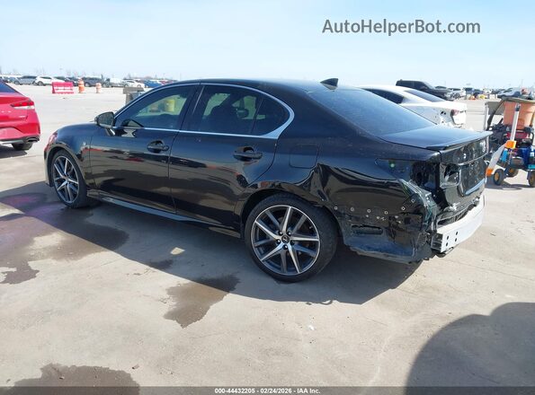 JTHBZ1BL1JA015712 2018 LEXUS GS 350 Black Задня ліва чверть