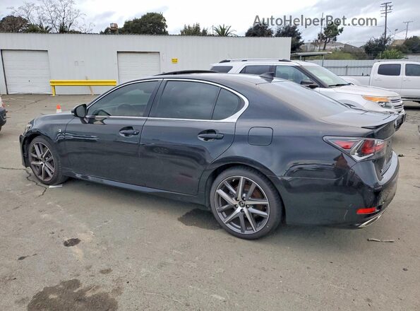 JTHBZ1BL3HA010375 2017 LEXUS GS Black Tył lewy