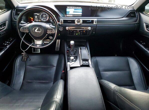 JTHBZ1BL3HA010375 2017 LEXUS GS Black Widok deski rozdzielczej