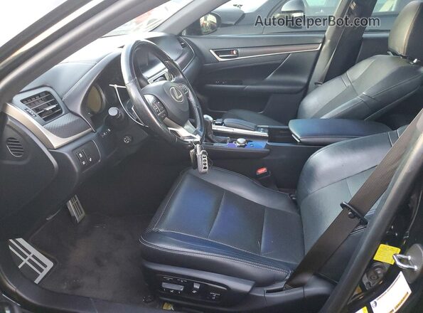 JTHBZ1BL3HA010375 2017 LEXUS GS Black Widok wnętrza z przodu