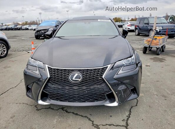 JTHBZ1BL3HA010375 2017 LEXUS GS Black Widok z przodu