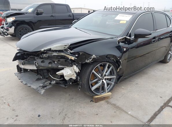 JTHBZ1BL6GA000695 2016 LEXUS GS 350 Black წინა ხედი