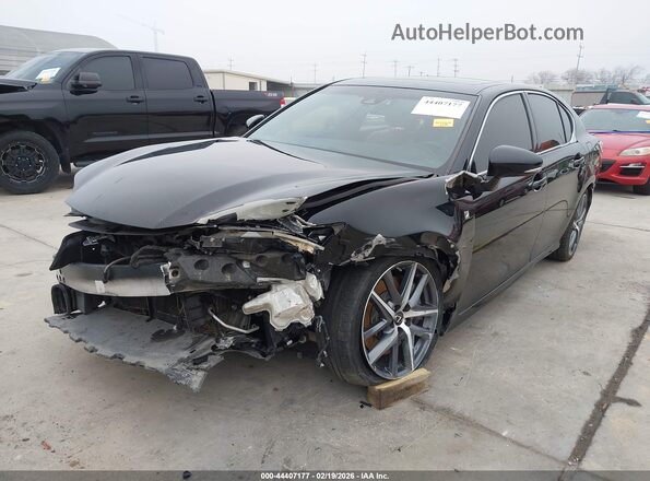 JTHBZ1BL6GA000695 2016 LEXUS GS 350 Black წინა მარცხენა ხედი სამი მეოთხედიდან