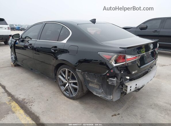 JTHBZ1BL6GA000695 2016 LEXUS GS 350 Black უკანა მარცხენა