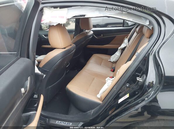 JTHBZ1BL6GA000695 2016 LEXUS GS 350 Black VIN კოდის სტიკერის ხედი