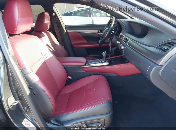 JTHBZ1BL7HA008743 2017 LEXUS GS 350 Gray Widok wnętrza z przodu