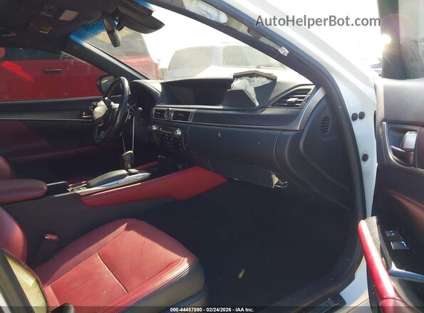 JTHBZ1BL7JA016122 2018 LEXUS GS 350 White Вид салону спереду