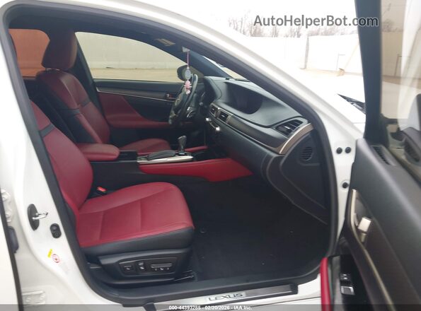 JTHBZ1BL7KA017580 2019 LEXUS GS 350 White Widok wnętrza z przodu