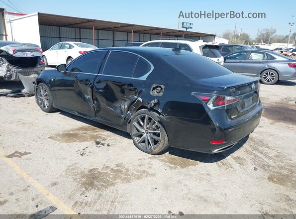 JTHBZ1BL9GA000383 2016 LEXUS GS 350 Black Tył lewy