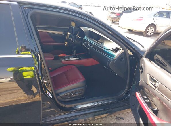 JTHBZ1BL9GA000383 2016 LEXUS GS 350 Black Widok wnętrza z przodu