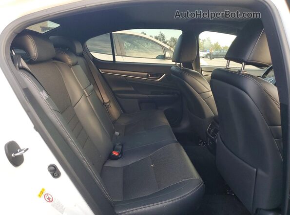 JTHBZ1BLXKA018173 2019 LEXUS GS White Rear seats view