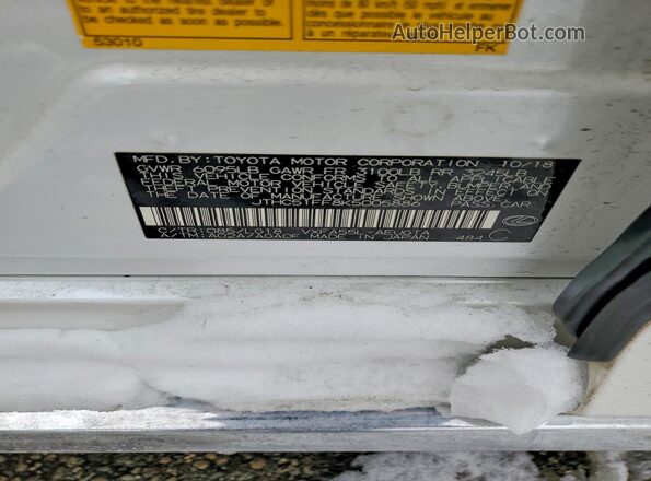 JTHC51FF8K5005886 2019 LEXUS LS White Вид підкапотного простору