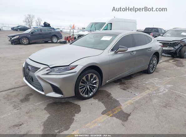 JTHC5LFF4J5001196 2018 LEXUS LS 500 Silver Vista tres cuartos delantera izquierda