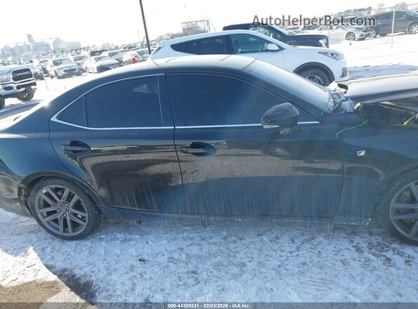 JTHC81D2XJ5027491 2018 LEXUS IS 300 Black Вид задньої частини салону