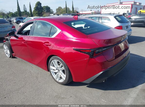 JTHCA1D27M5111583 2021 LEXUS IS 300 Red Հետևի ձախ