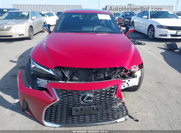 JTHCA1D27M5111583 2021 LEXUS IS 300 Red Սալոնի հետևի տեսք