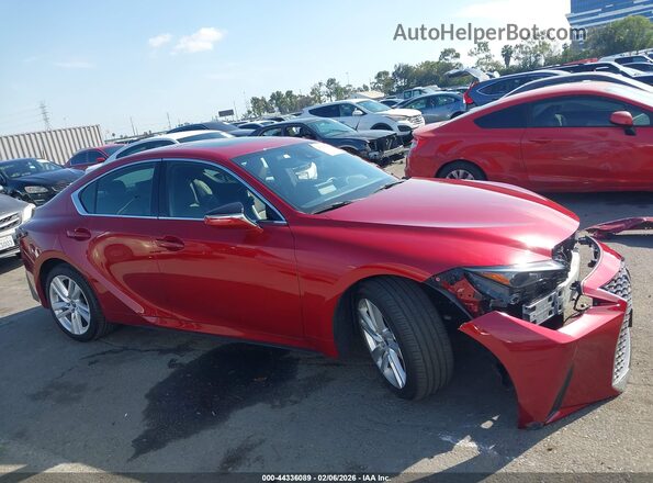 JTHCA1D27M5111583 2021 LEXUS IS 300 Red Սալոնի 360 աստիճան տեսք