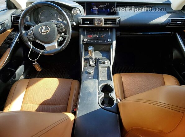 JTHCM1D25H5017084 2017 LEXUS IS Black Widok deski rozdzielczej